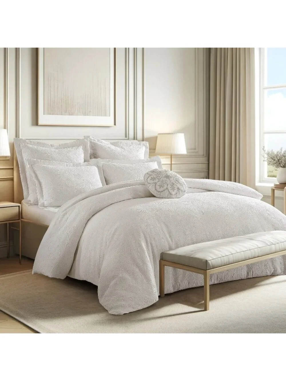 Lavtex Home Matelasse Comforter Set White